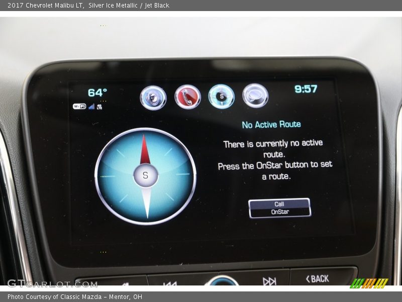 Silver Ice Metallic / Jet Black 2017 Chevrolet Malibu LT