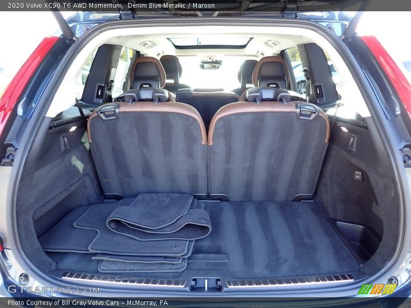 Denim Blue Metallic / Maroon 2020 Volvo XC90 T6 AWD Momentum