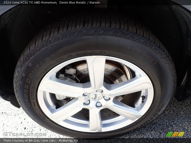 Denim Blue Metallic / Maroon 2020 Volvo XC90 T6 AWD Momentum