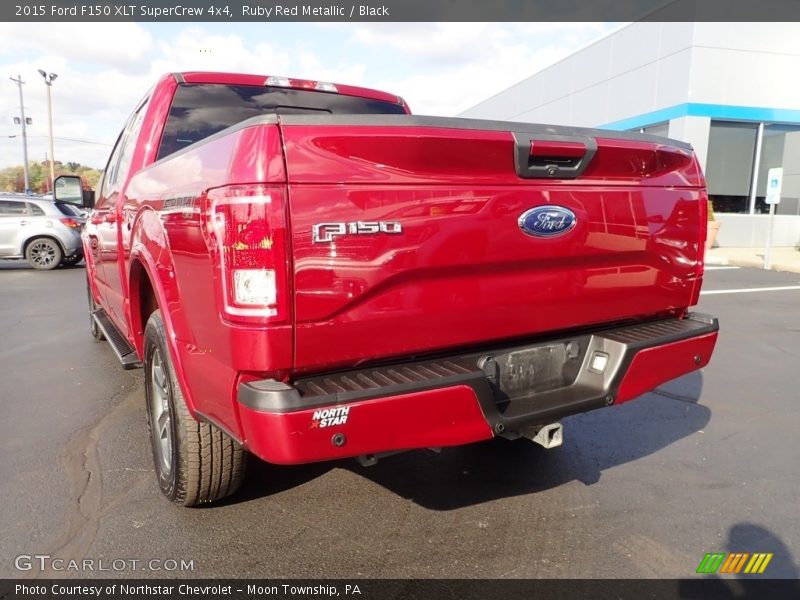Ruby Red Metallic / Black 2015 Ford F150 XLT SuperCrew 4x4