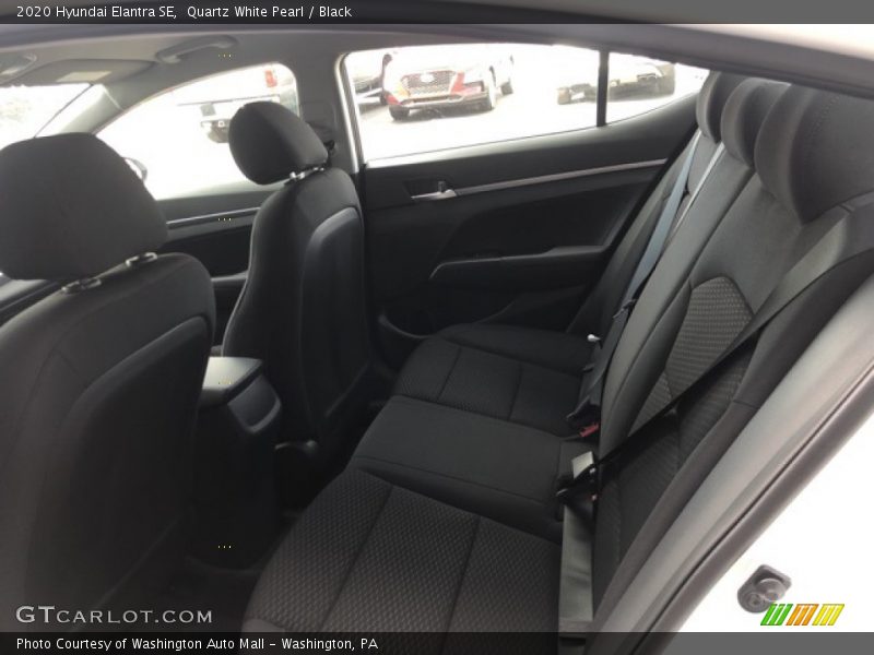 Quartz White Pearl / Black 2020 Hyundai Elantra SE