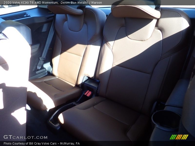 Denim Blue Metallic / Maroon 2020 Volvo XC90 T6 AWD Momentum