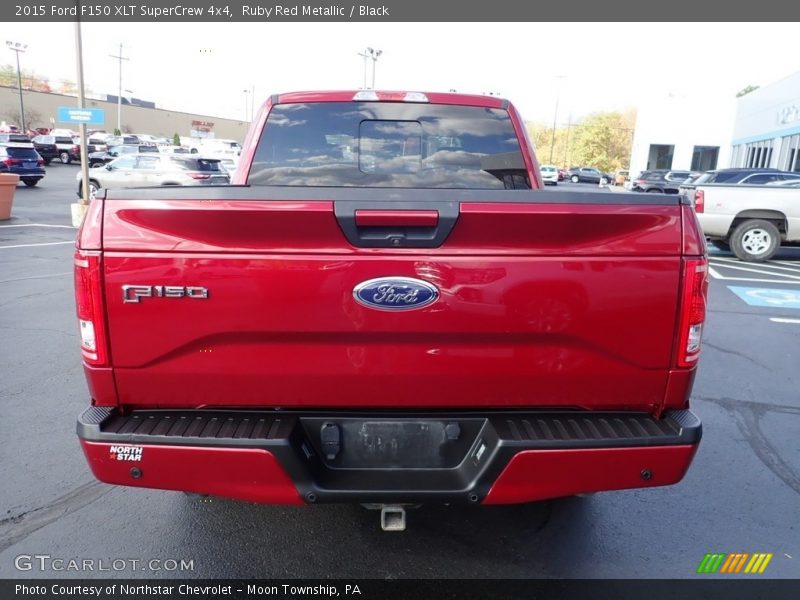 Ruby Red Metallic / Black 2015 Ford F150 XLT SuperCrew 4x4