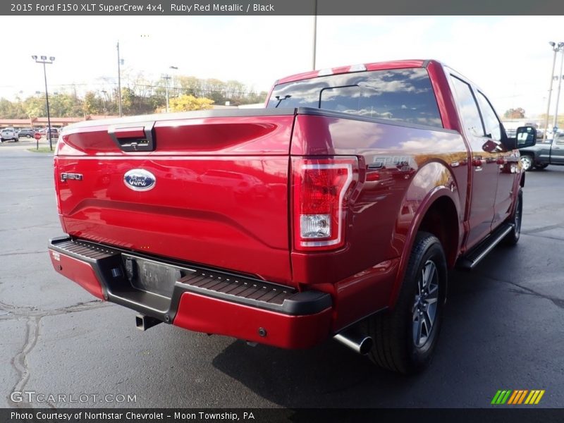 Ruby Red Metallic / Black 2015 Ford F150 XLT SuperCrew 4x4