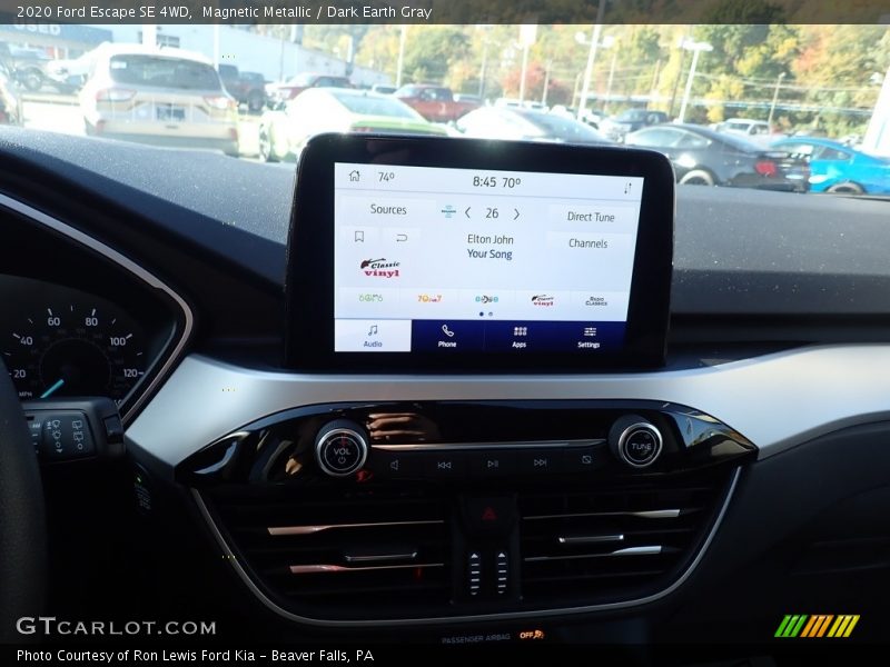 Magnetic Metallic / Dark Earth Gray 2020 Ford Escape SE 4WD