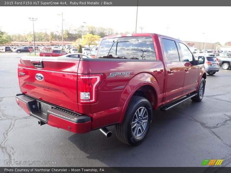 Ruby Red Metallic / Black 2015 Ford F150 XLT SuperCrew 4x4