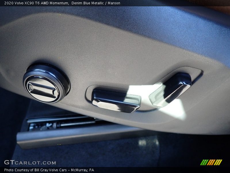 Denim Blue Metallic / Maroon 2020 Volvo XC90 T6 AWD Momentum