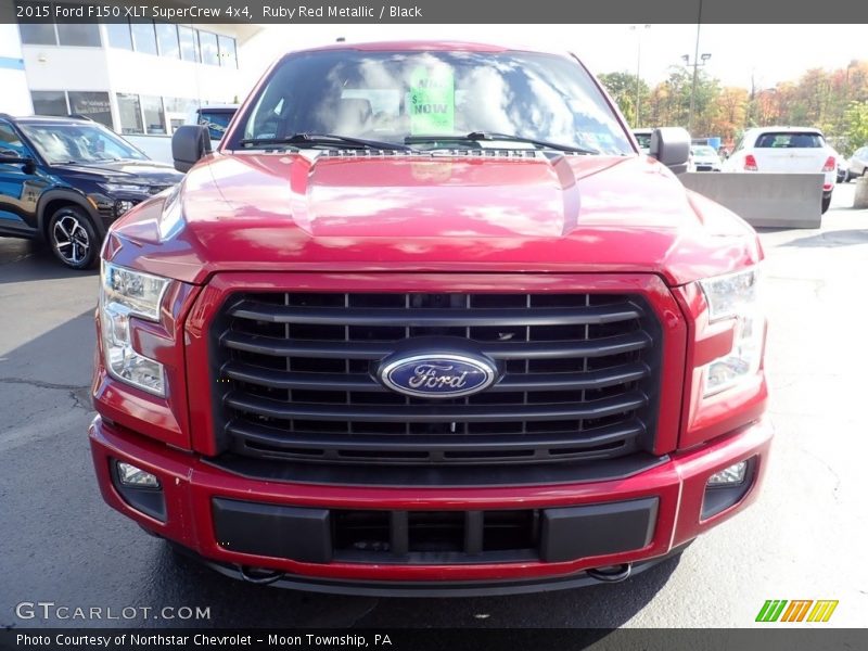 Ruby Red Metallic / Black 2015 Ford F150 XLT SuperCrew 4x4