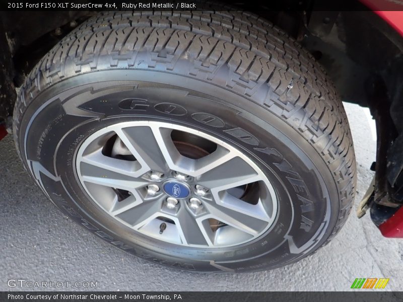 Ruby Red Metallic / Black 2015 Ford F150 XLT SuperCrew 4x4