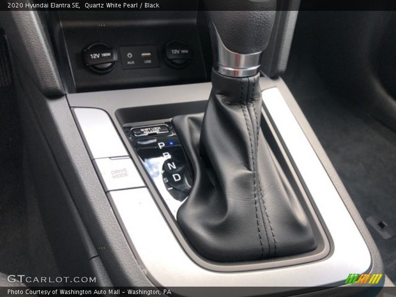Quartz White Pearl / Black 2020 Hyundai Elantra SE