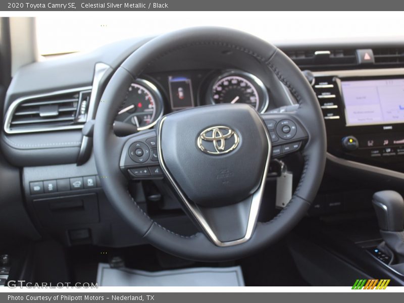Celestial Silver Metallic / Black 2020 Toyota Camry SE