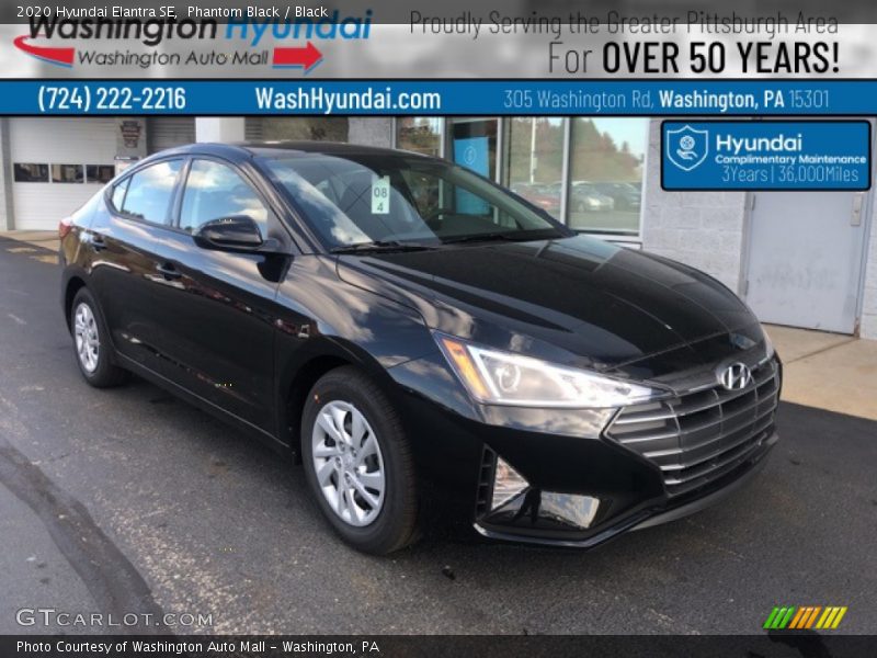 Phantom Black / Black 2020 Hyundai Elantra SE