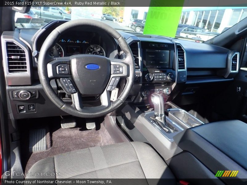 Ruby Red Metallic / Black 2015 Ford F150 XLT SuperCrew 4x4