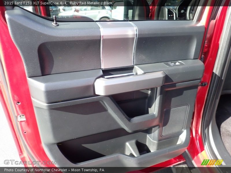 Ruby Red Metallic / Black 2015 Ford F150 XLT SuperCrew 4x4