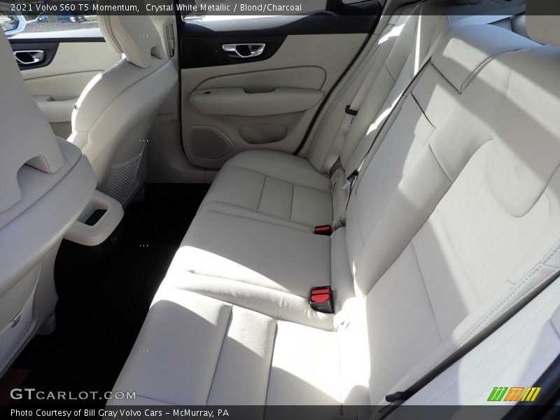 Crystal White Metallic / Blond/Charcoal 2021 Volvo S60 T5 Momentum