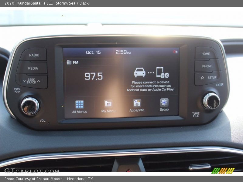 Stormy Sea / Black 2020 Hyundai Santa Fe SEL