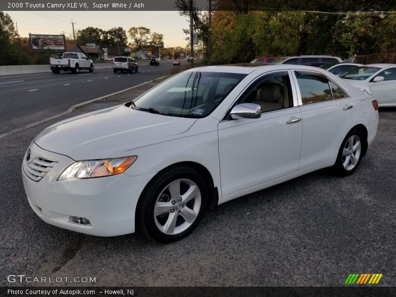 Super White / Ash 2008 Toyota Camry XLE V6