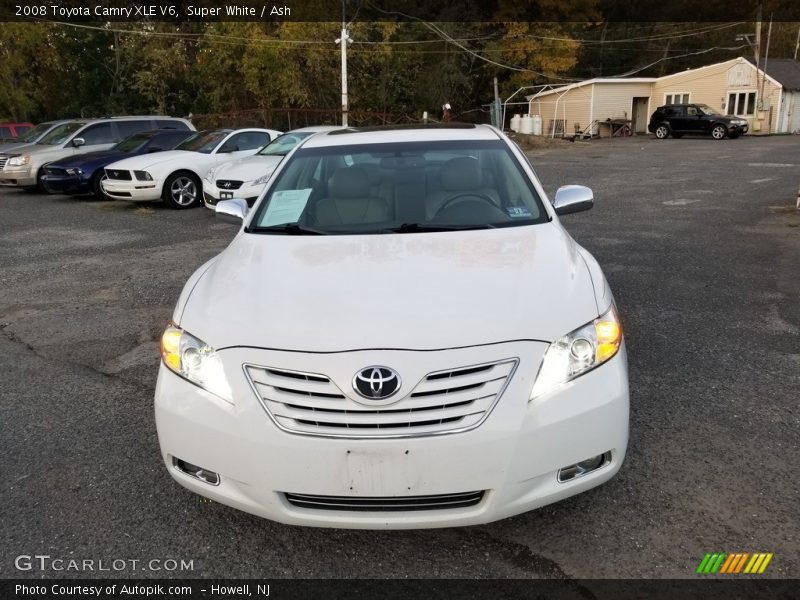 Super White / Ash 2008 Toyota Camry XLE V6