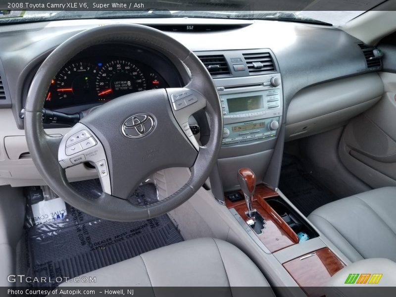Super White / Ash 2008 Toyota Camry XLE V6