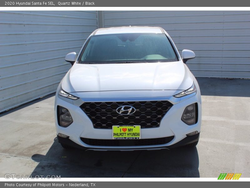 Quartz White / Black 2020 Hyundai Santa Fe SEL