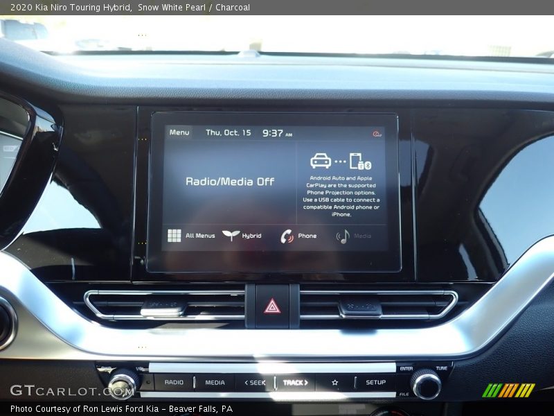 Snow White Pearl / Charcoal 2020 Kia Niro Touring Hybrid