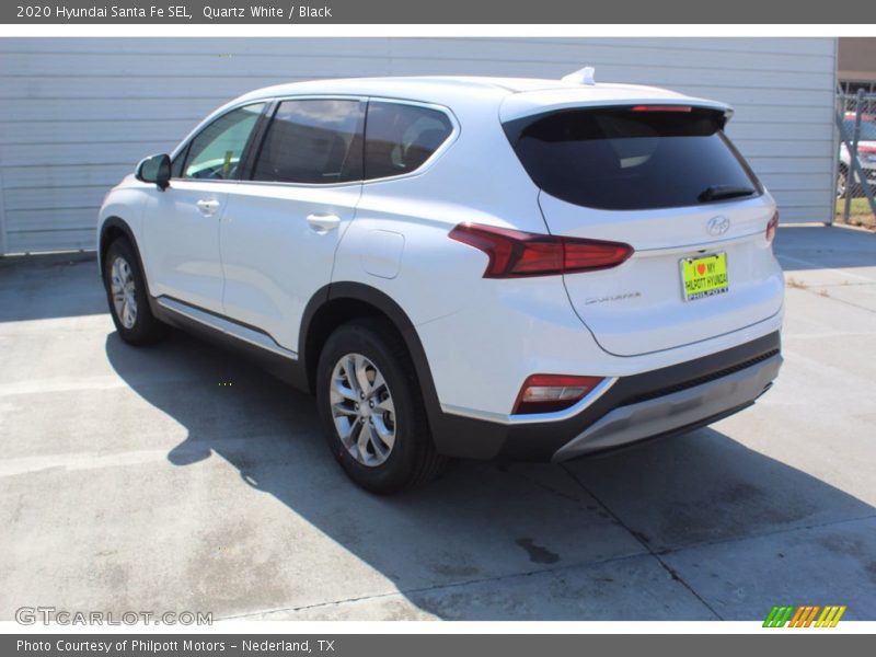 Quartz White / Black 2020 Hyundai Santa Fe SEL