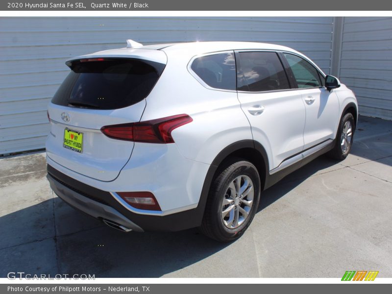 Quartz White / Black 2020 Hyundai Santa Fe SEL