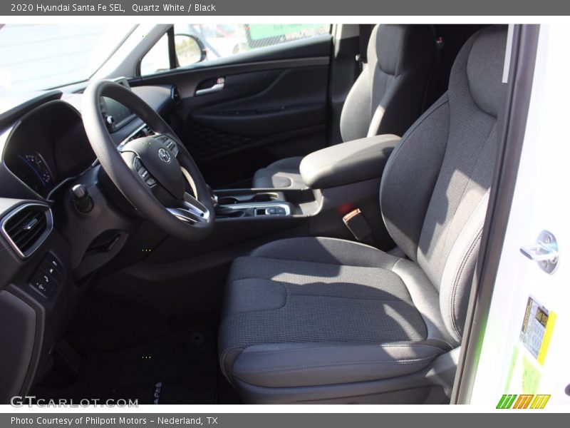 Quartz White / Black 2020 Hyundai Santa Fe SEL