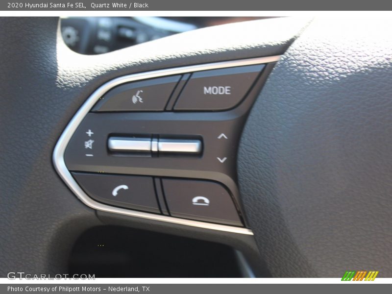 Quartz White / Black 2020 Hyundai Santa Fe SEL