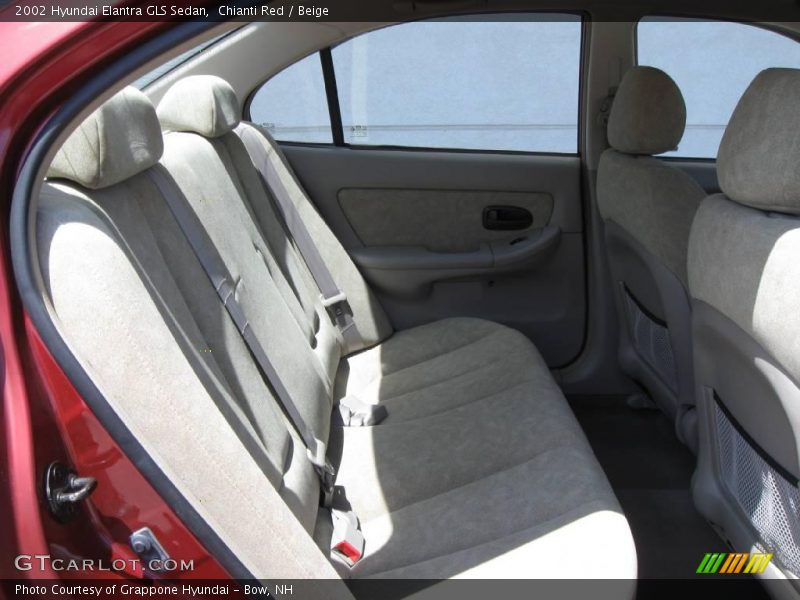 Chianti Red / Beige 2002 Hyundai Elantra GLS Sedan