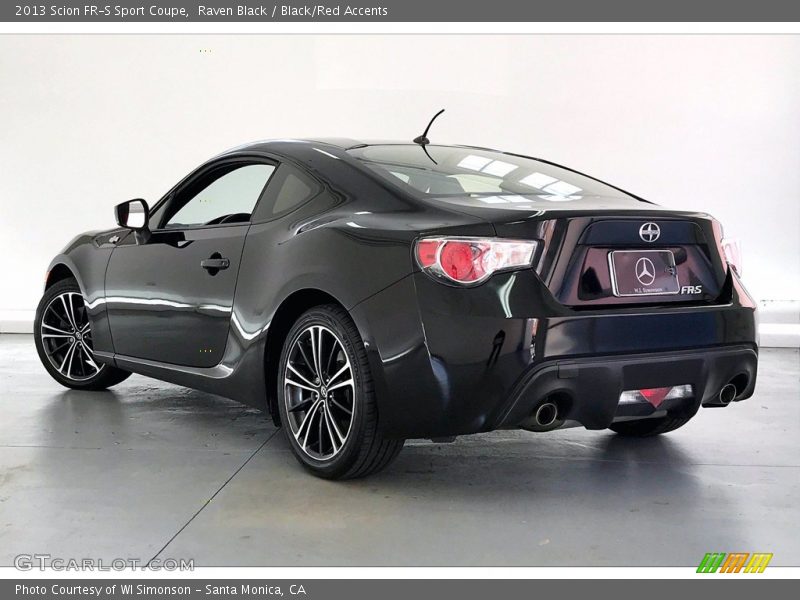 Raven Black / Black/Red Accents 2013 Scion FR-S Sport Coupe