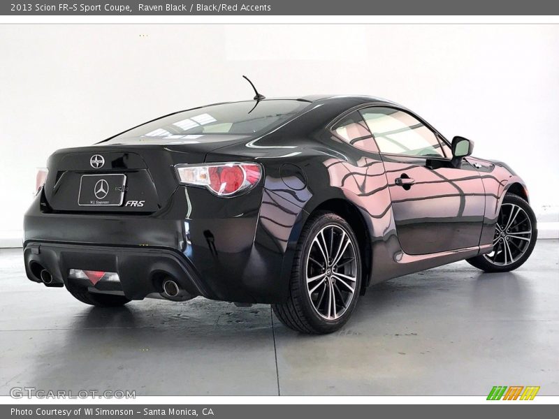 Raven Black / Black/Red Accents 2013 Scion FR-S Sport Coupe