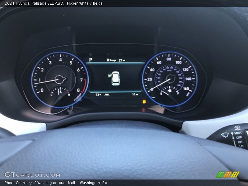 Hyper White / Beige 2021 Hyundai Palisade SEL AWD