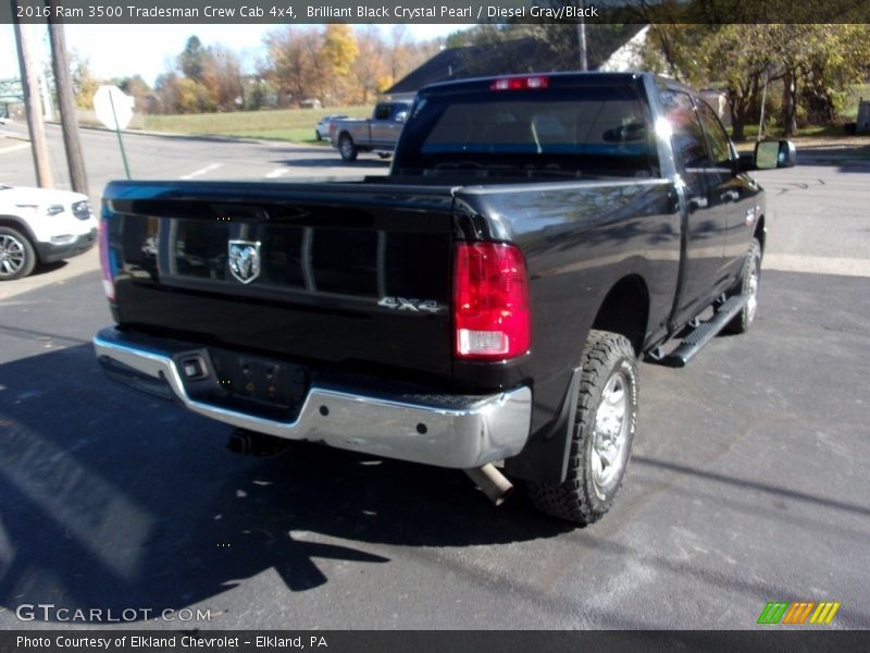 Brilliant Black Crystal Pearl / Diesel Gray/Black 2016 Ram 3500 Tradesman Crew Cab 4x4