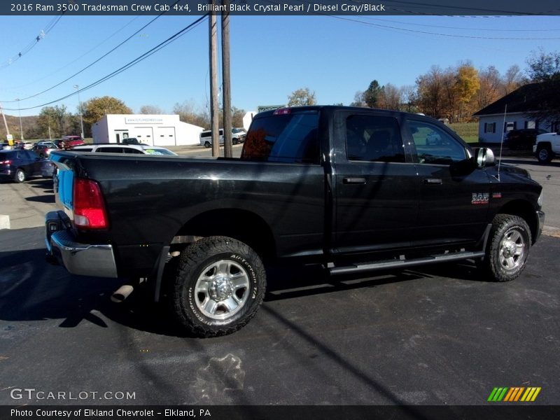Brilliant Black Crystal Pearl / Diesel Gray/Black 2016 Ram 3500 Tradesman Crew Cab 4x4