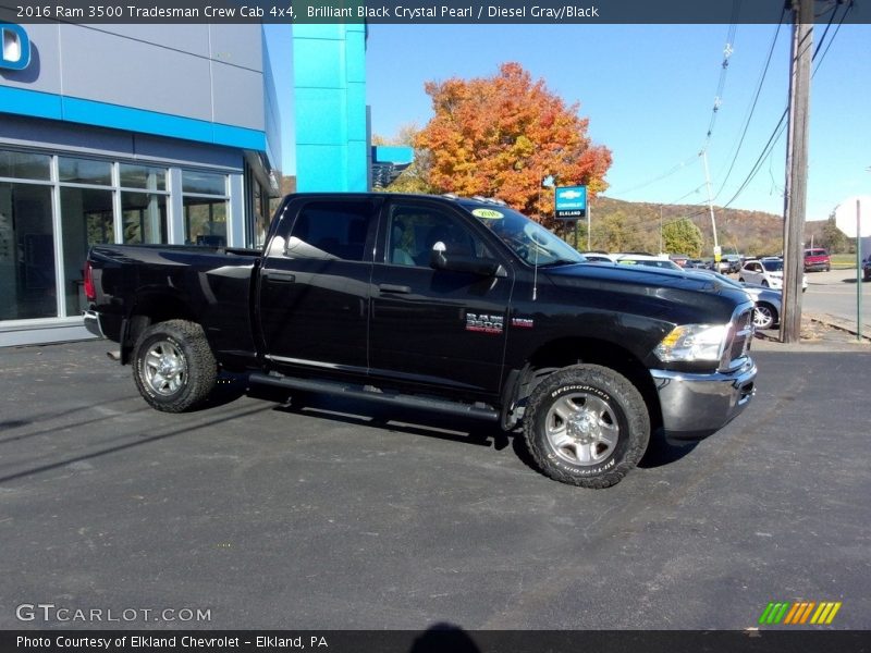  2016 3500 Tradesman Crew Cab 4x4 Brilliant Black Crystal Pearl