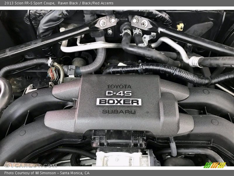  2013 FR-S Sport Coupe Engine - 2.0 Liter DOHC 16-Valve VVT D-4S Flat 4 Cylinder