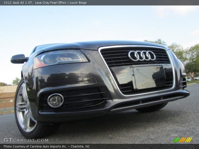 Lava Gray Pearl Effect / Luxor Beige 2012 Audi A3 2.0T