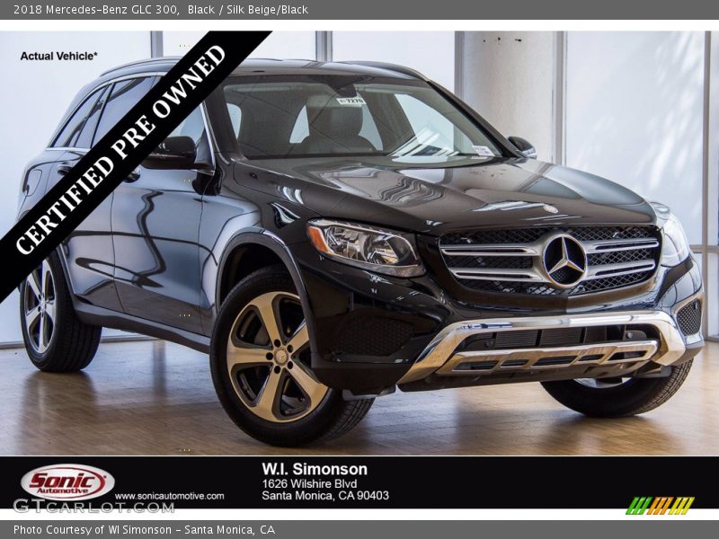 Black / Silk Beige/Black 2018 Mercedes-Benz GLC 300