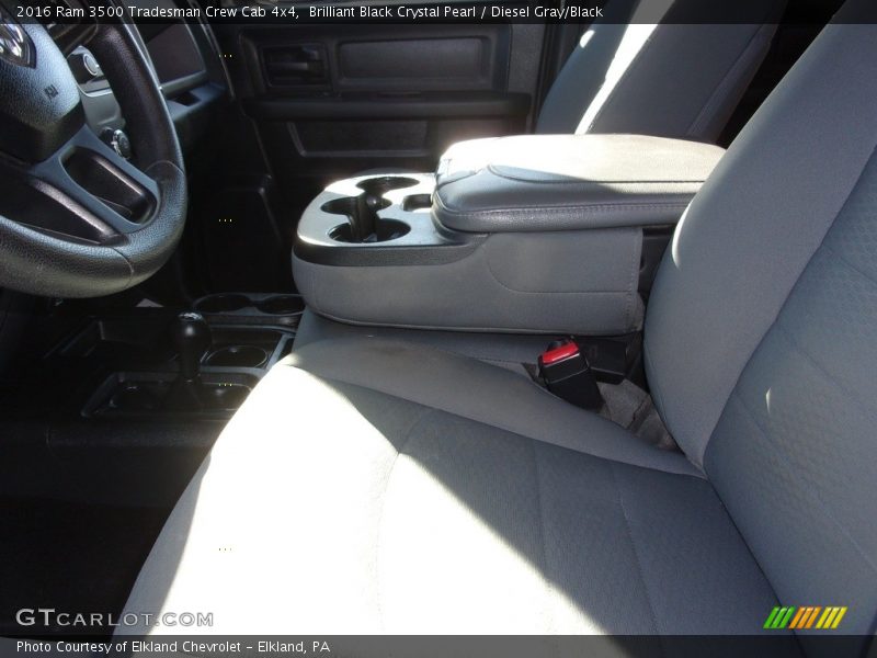 Brilliant Black Crystal Pearl / Diesel Gray/Black 2016 Ram 3500 Tradesman Crew Cab 4x4