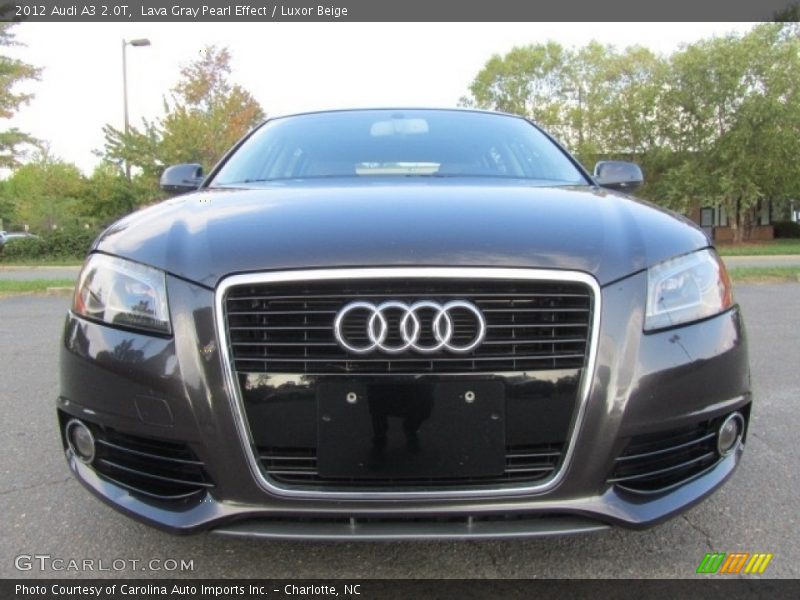 Lava Gray Pearl Effect / Luxor Beige 2012 Audi A3 2.0T