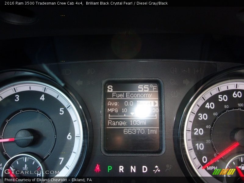 Brilliant Black Crystal Pearl / Diesel Gray/Black 2016 Ram 3500 Tradesman Crew Cab 4x4