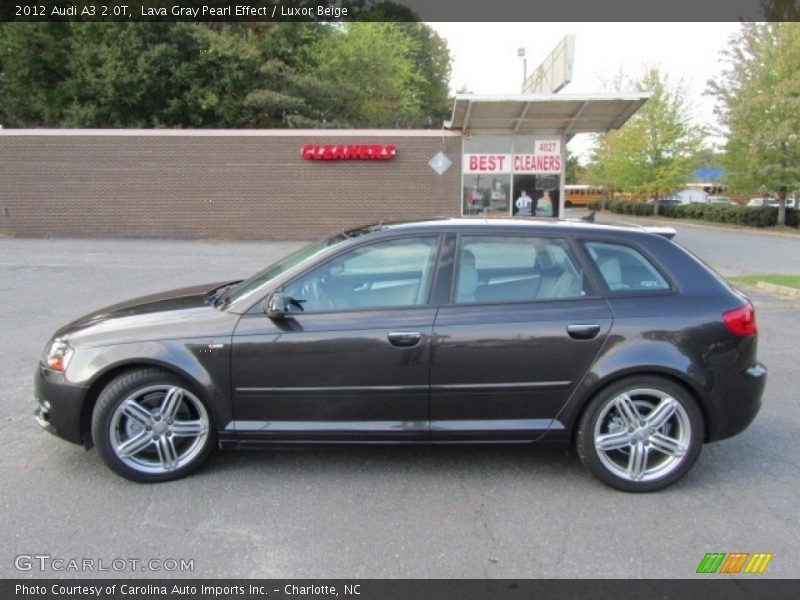 Lava Gray Pearl Effect / Luxor Beige 2012 Audi A3 2.0T