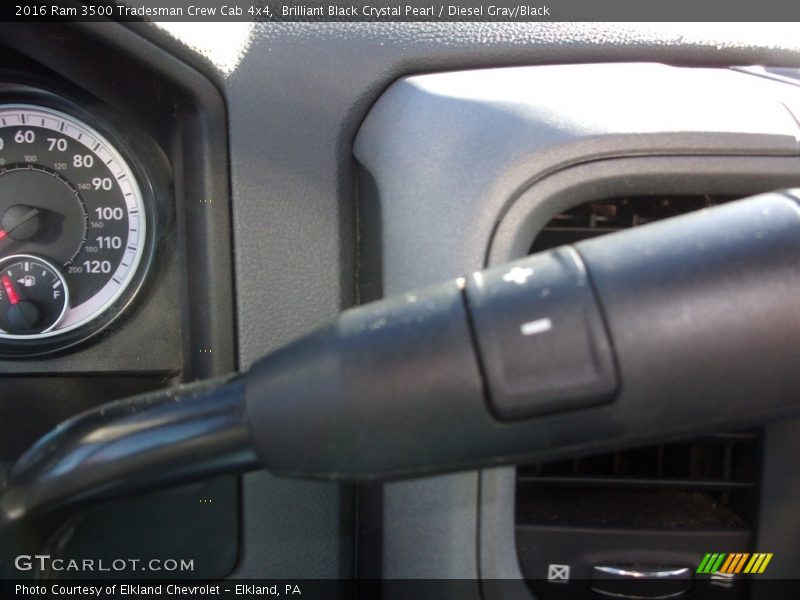 Brilliant Black Crystal Pearl / Diesel Gray/Black 2016 Ram 3500 Tradesman Crew Cab 4x4
