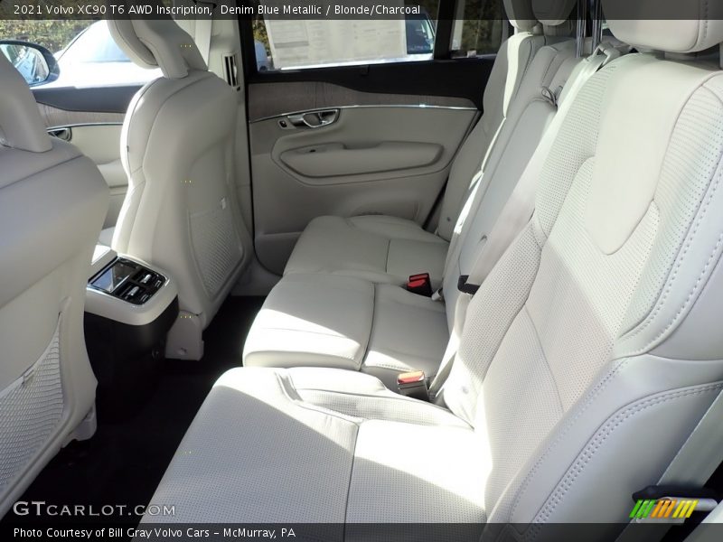 Denim Blue Metallic / Blonde/Charcoal 2021 Volvo XC90 T6 AWD Inscription