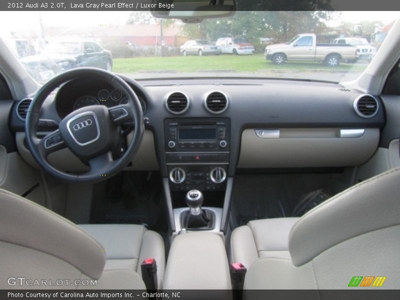 Lava Gray Pearl Effect / Luxor Beige 2012 Audi A3 2.0T