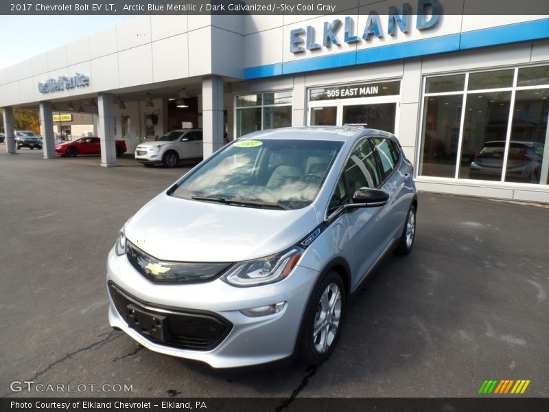 Arctic Blue Metallic / Dark Galvanized/­Sky Cool Gray 2017 Chevrolet Bolt EV LT