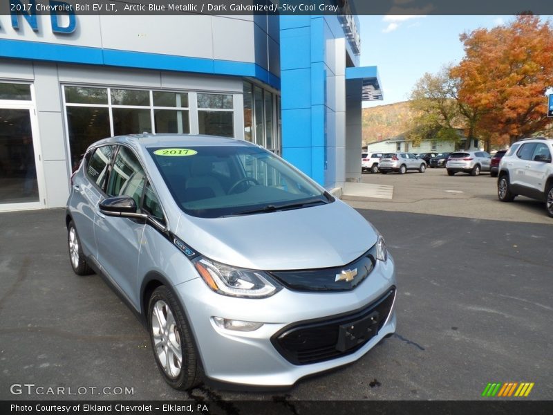 Arctic Blue Metallic / Dark Galvanized/­Sky Cool Gray 2017 Chevrolet Bolt EV LT