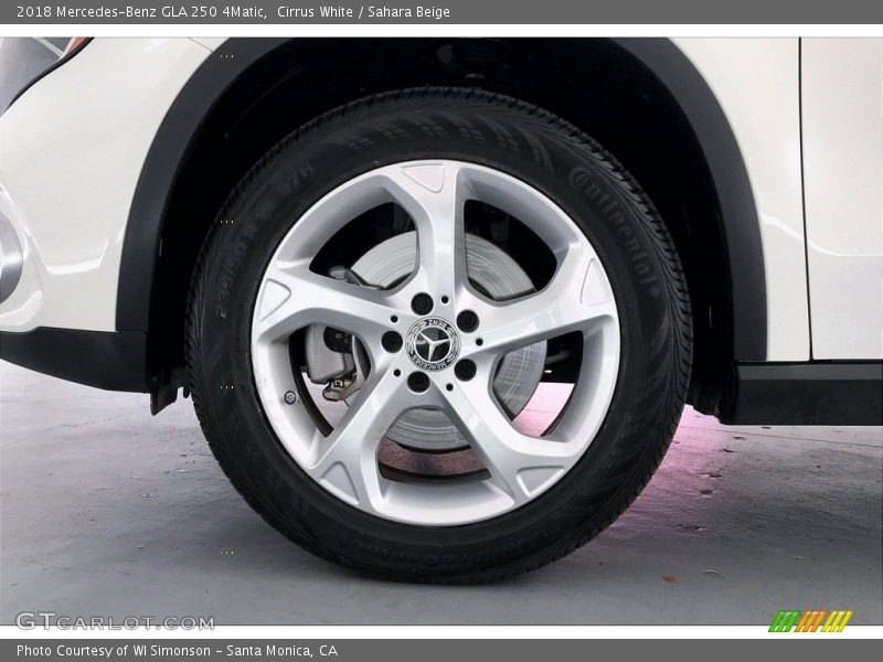 Cirrus White / Sahara Beige 2018 Mercedes-Benz GLA 250 4Matic