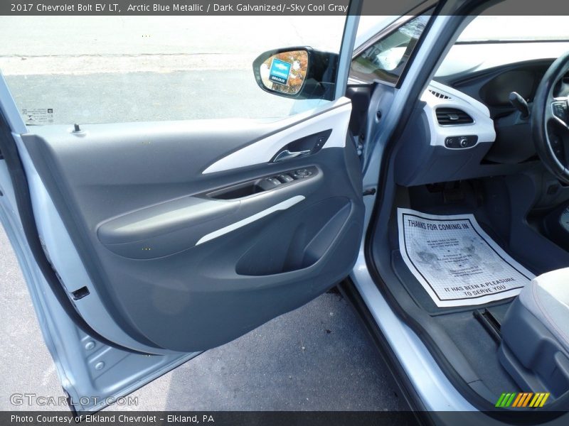 Arctic Blue Metallic / Dark Galvanized/­Sky Cool Gray 2017 Chevrolet Bolt EV LT